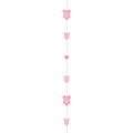 Pink Baby Girl Glitter Paper Balloon Tail - 1.8m – product image 1