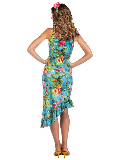 Blue Hawaiian Dress - Adult Costume