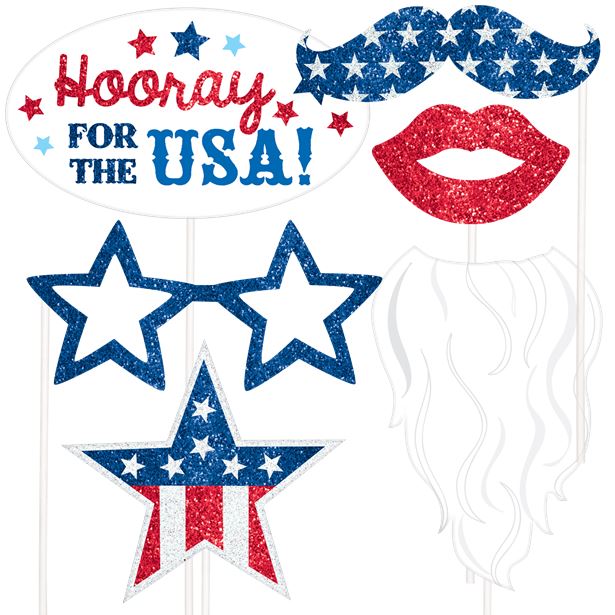 USA Photo Booth Props (Flying Colours) (21pk) – product image 2