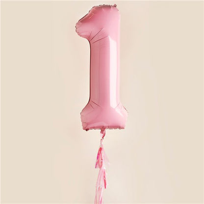 Pastel Pink 1st Birthday Balloon -  40" Foil