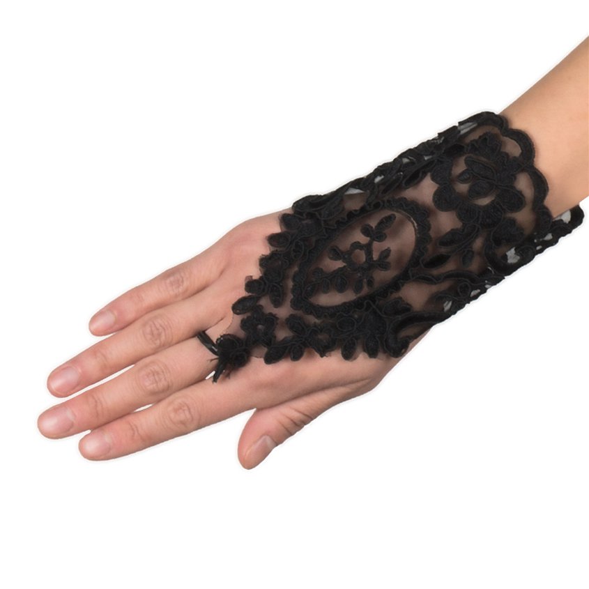 Black Lace Glovelettes – product image 2