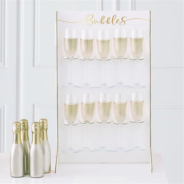 Gold Wedding Prosecco Wall Drinks Holder – product image 2