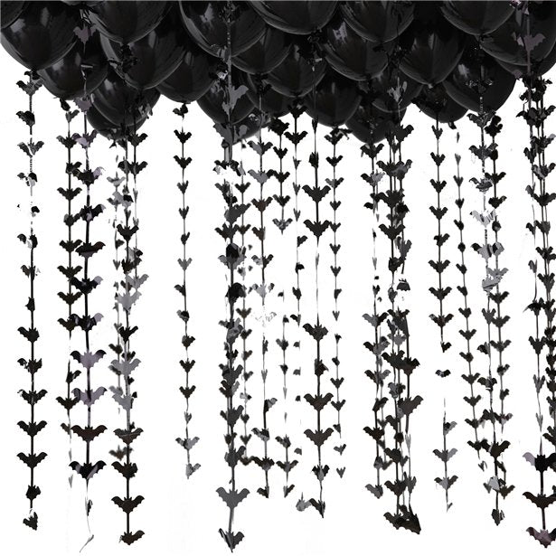 Black Balloon Ceiling Kit with Bat Tails – product image 2