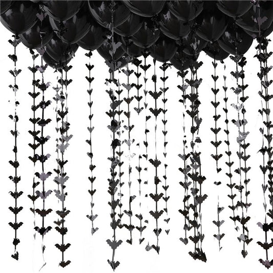 Black Balloon Ceiling Kit with Bat Tails