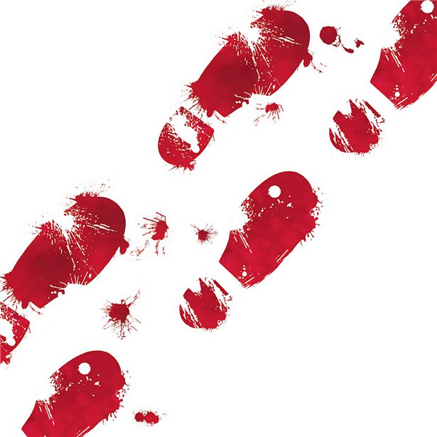 Bloody Footprints Decoration - 61cm (8pcs) – product image 2