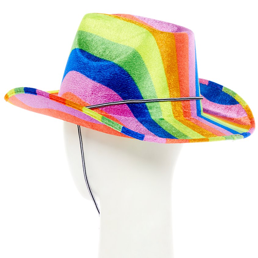 Rainbow Cowboy Hat