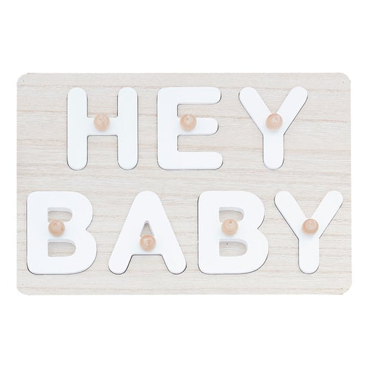 Hey Baby Wooden Puzzle Guest Book
