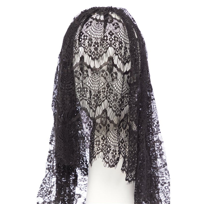 Black Veil Headpiece - 41cm – product image 3