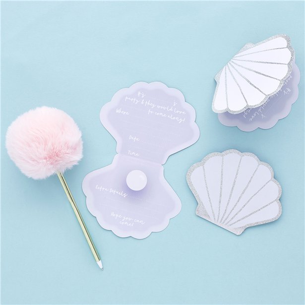 Shell Party Invitation Cards (10pk) – product image 2