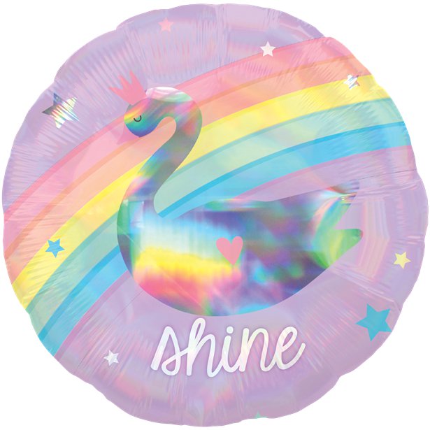 Magical Rainbow Holographic Balloon - 18" Foil – product image 2