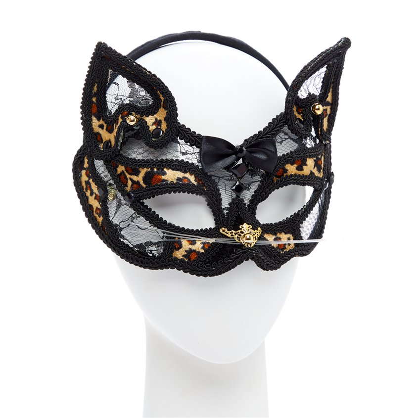 Leopard Masquerade Mask – product image 2
