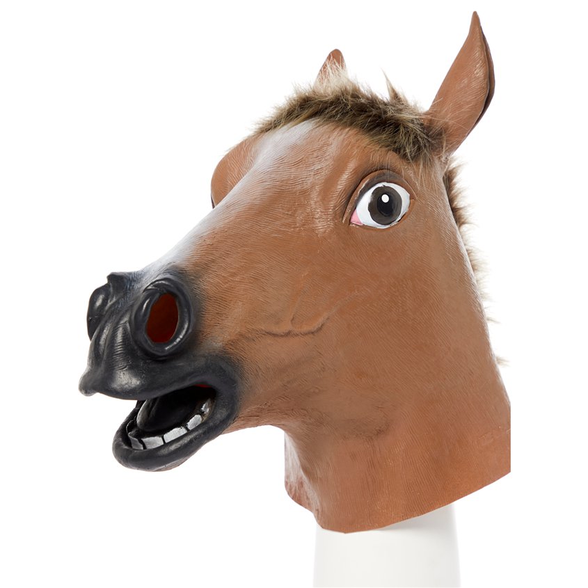 Brown Horse Rubber Mask – product image 4