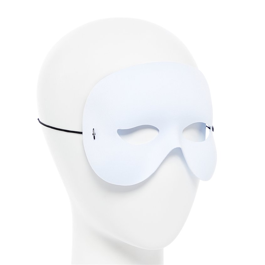 White Gala Masquerade Eye Mask – product image 2