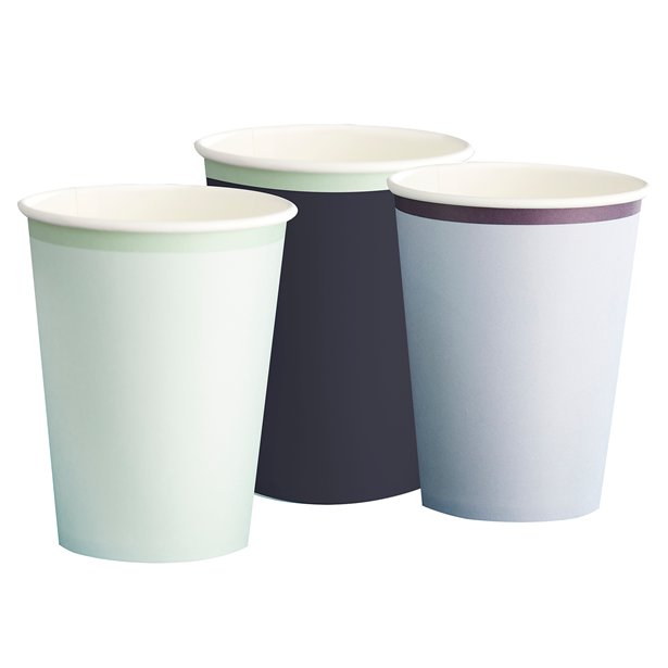 Mix It Up Blue Eco Paper Cups - 266ml (8pk) – product image 2