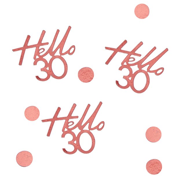 30th Rose Gold Birthday Confetti – product image 2