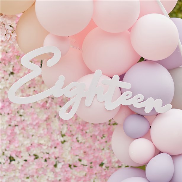18 White Balloon Arch Sign – product image 3
