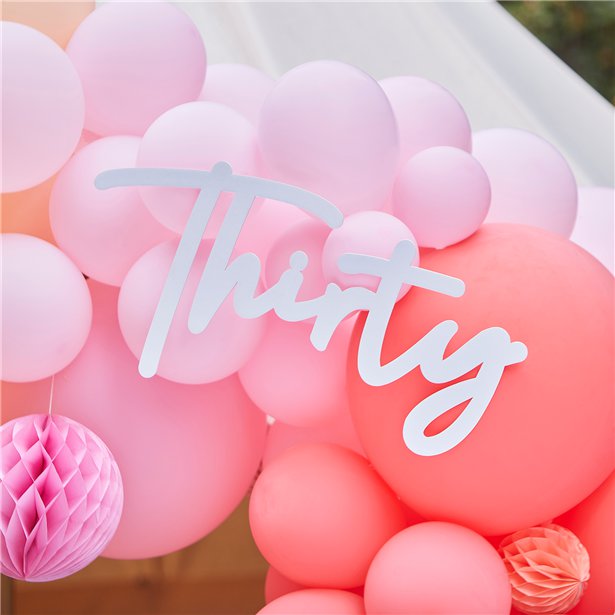 30 White Balloon Arch Sign – product image 3