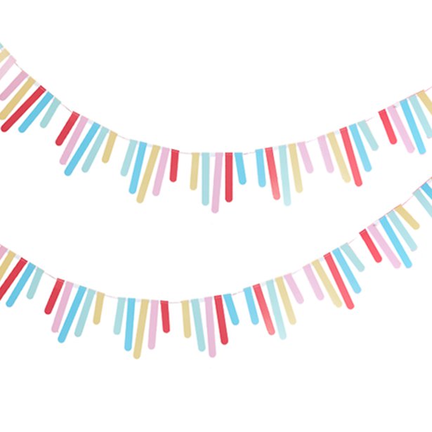 Mix It Up Brights Fringe Bunting – product image 2