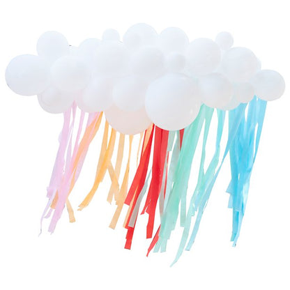 Rainbow Balloon Cloud Backdrop Kit - 40 Balloons