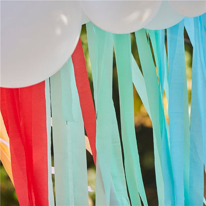 Rainbow Balloon Cloud Backdrop Kit - 40 Balloons