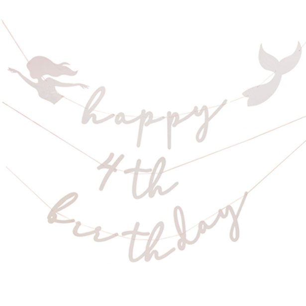 Mermaid Magic Add An Age Happy Birthday Bunting - 2m – product image 2