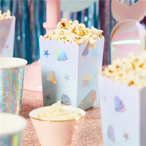 Narwhal Shell Popcorn Boxes - 12.5cm (6pk) – product image 3