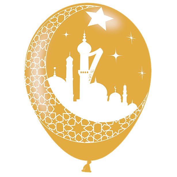 Opulent Eid Balloons - 11''Latex (6pk) – product image 2