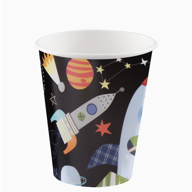 Outer Space Paper Cups - 270ml (8pk) – product image 2