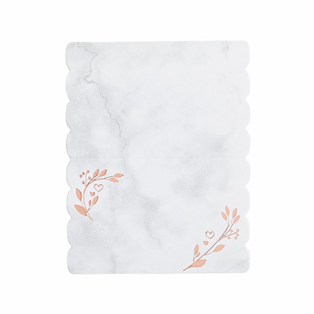 Rose Gold Folded Place Cards (10pk) – product image 2
