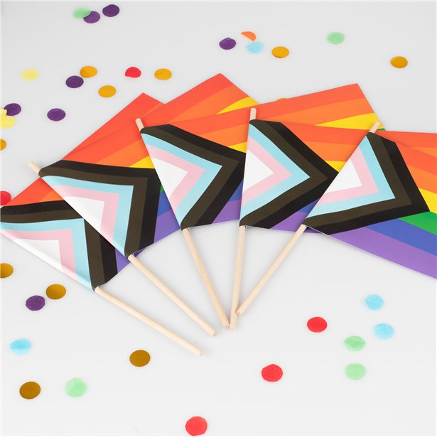Progress Pride Handwaving Flag (5pk) – product image 3