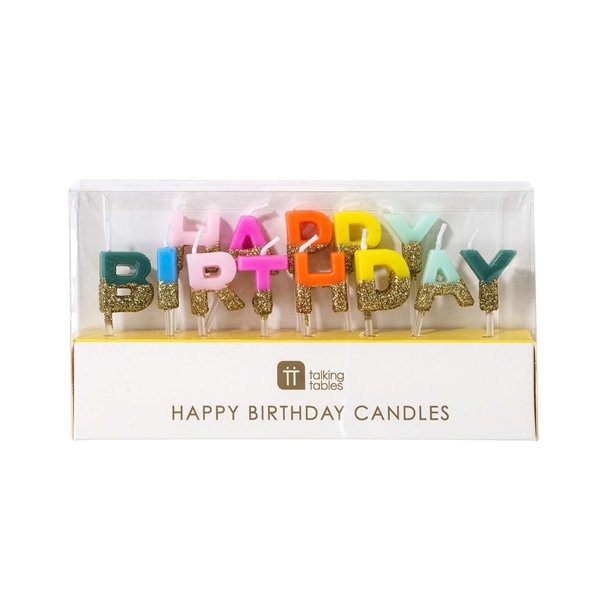 Rainbow Happy Birthday Candles – product image 2