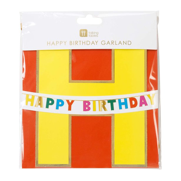 Rainbow Happy Birthday Paper Garland - 3m – product image 2