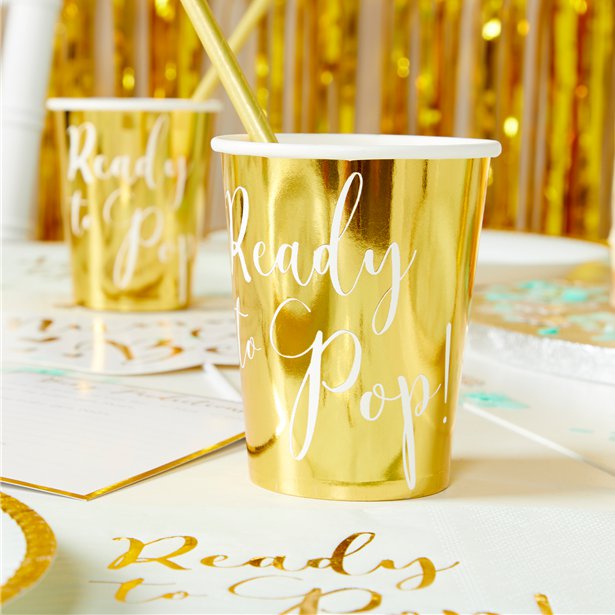 Ready To Pop Paper Cups - 250ml (8pk) – product image 2