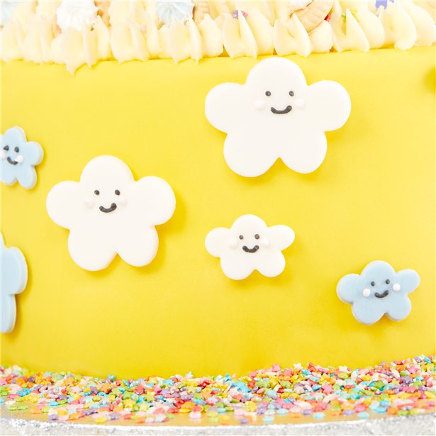 Happy Clouds Sugar Cake Toppers (6pk) – product image 2