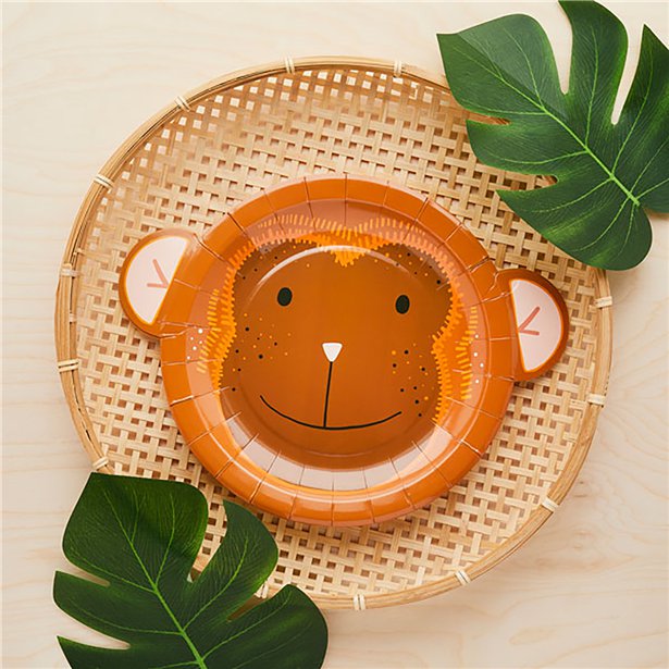 Snappy Monkey Paper Plates (8pk) – product image 2