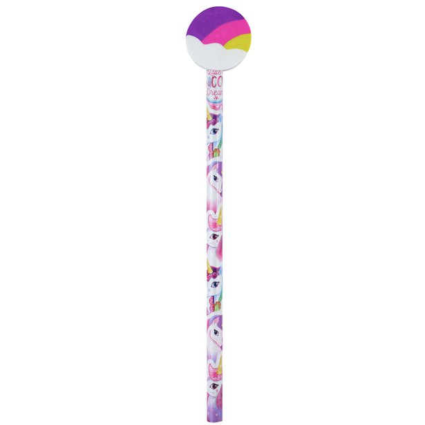 Unicorn Pencil with Eraser Topper – product image 2