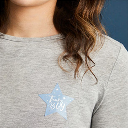 Gender Reveal Team Boy & Team Girl Stickers (24pk)