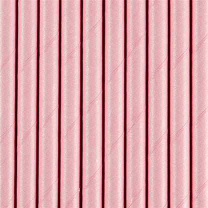 Light Pink Paper Straws (10pk)