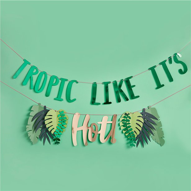 Tropic Like Its Hot 2-Tiered Banner - 2m – product image 2
