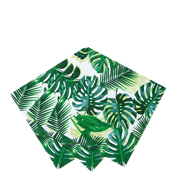 Tropical Fiesta Palm Cocktail Napkins - 25cm (20pk) – product image 2