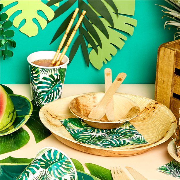 Tropical Fiesta Palm Cocktail Napkins - 25cm (20pk) – product image 3