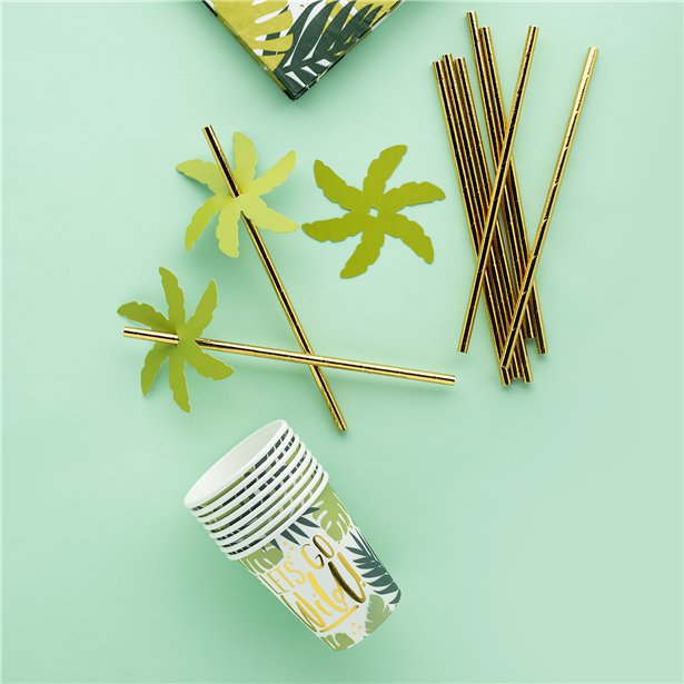Palm Leaf Paper Straws (24pk) – product image 4