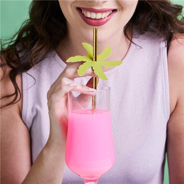 Palm Leaf Paper Straws (24pk) – product image 6