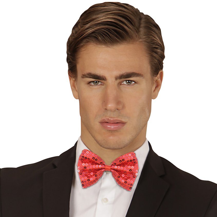 Red Sequin Bow Tie – product image 2