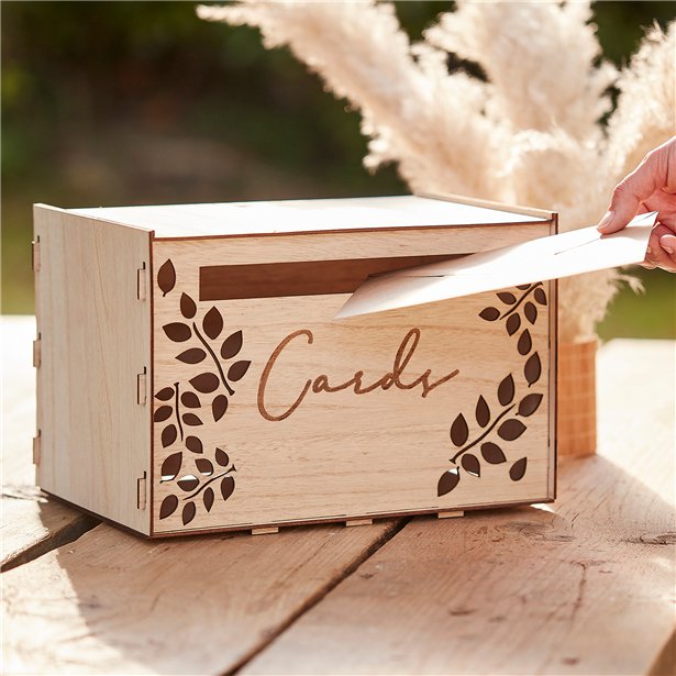 Wooden Wedding Card Box – product image 3