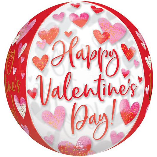 Orbz Valentine's Day Watercolour Balloon - 16" Foil