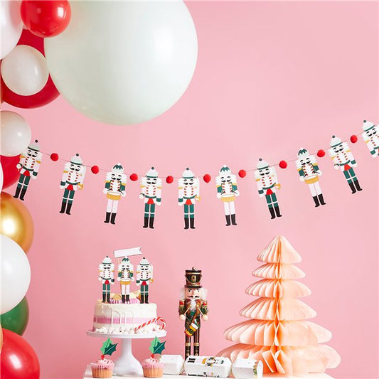 Nutcracker Pom Pom Garland - 2m