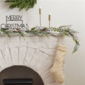 Snowy Evergreen Foliage Garland with White Berries - 1.9m – product image 1