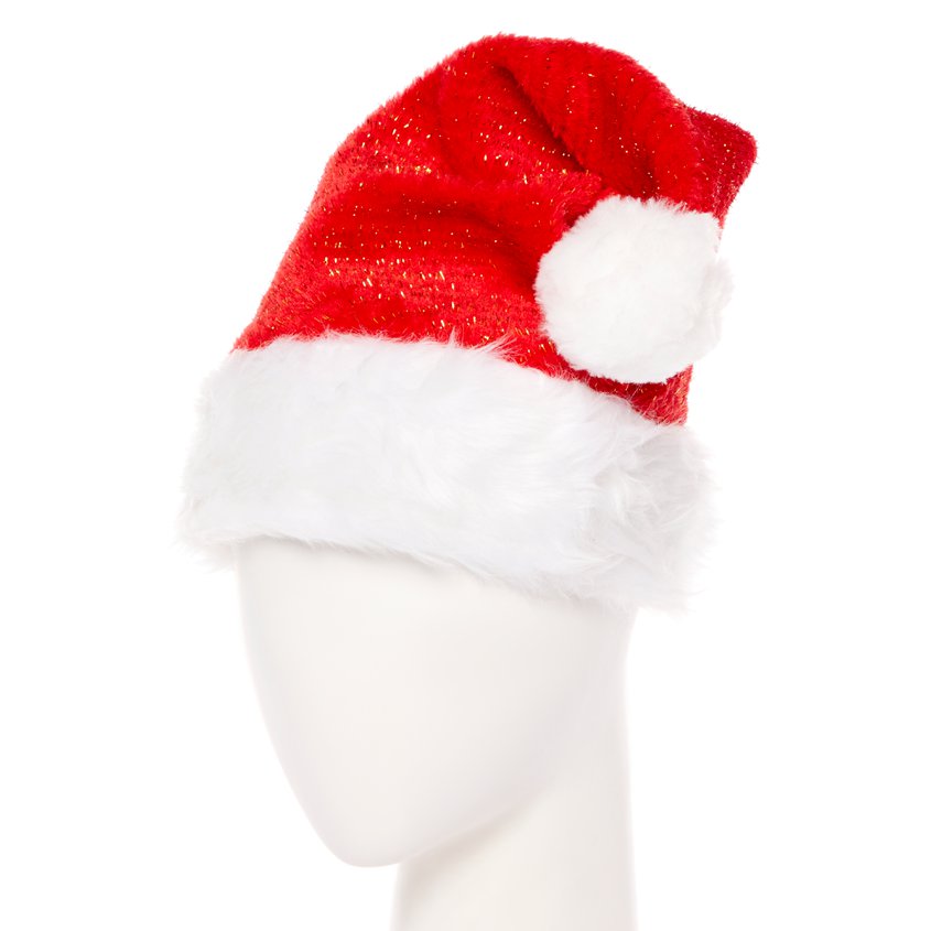 Plush Glitter Santa Hat – product image 3