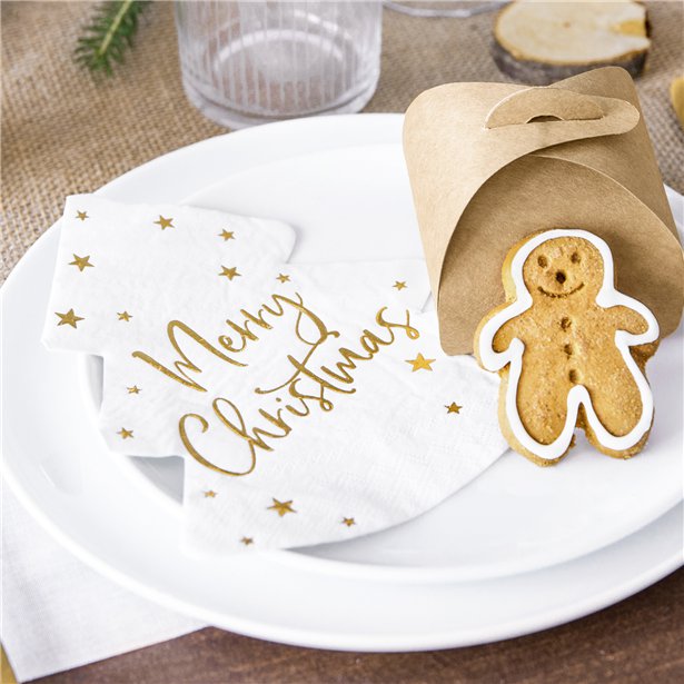 Merry Christmas Tree Napkins (20pk)